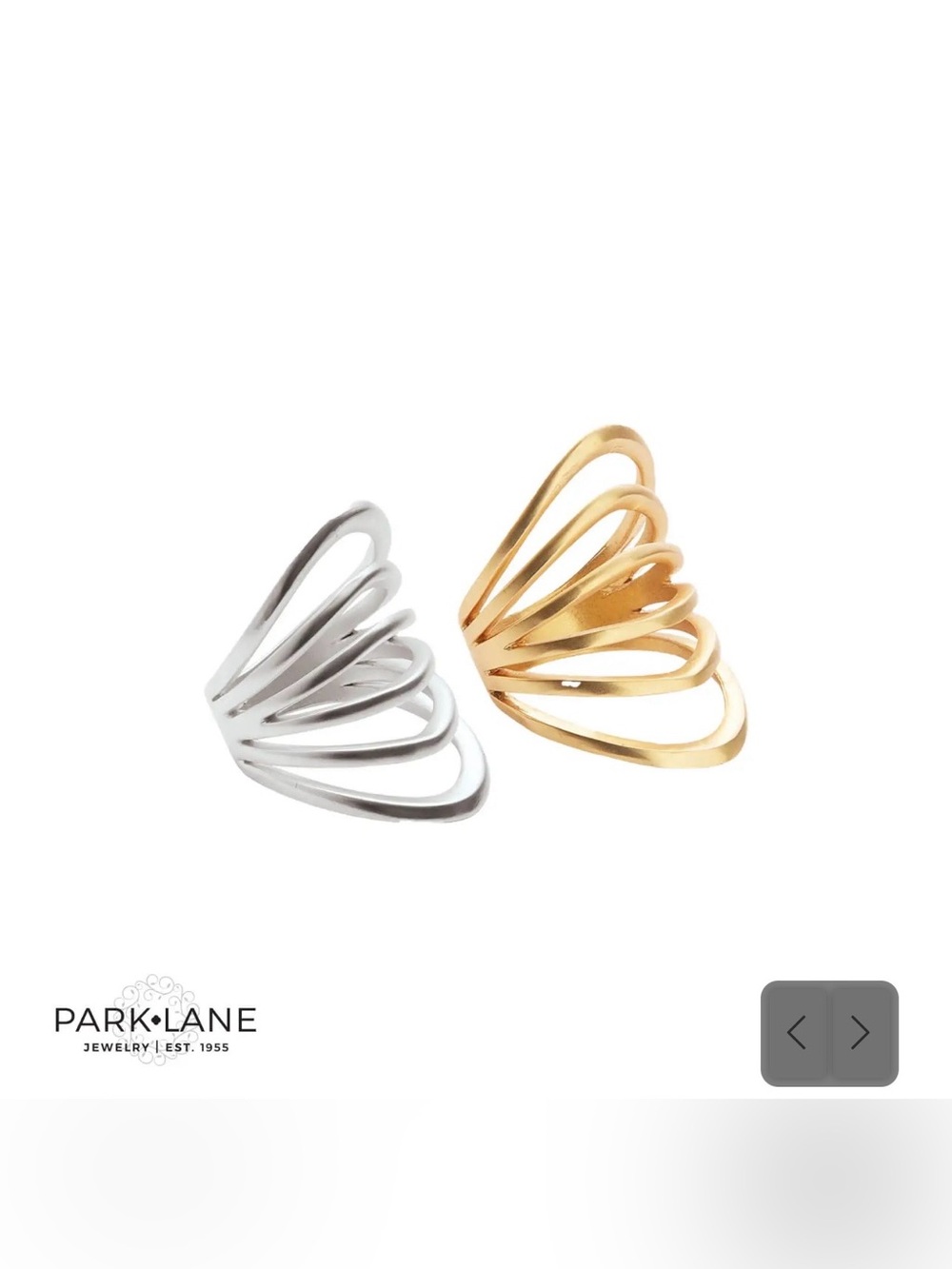 Park Lane “Dimension” Ring in Silver-Size 9! BNIB!